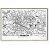 Artgeist Paveikslas - City Plan: Krakow (1 Part) Wide