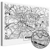 Artgeist Paveikslas - City Plan: Krakow (1 Part) Wide