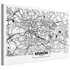 Artgeist Paveikslas - City Plan: Krakow (1 Part) Wide
