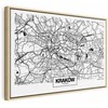Artgeist Paveikslas - City Plan: Krakow (1 Part) Wide