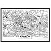 Artgeist Paveikslas - City Plan: Krakow (1 Part) Wide