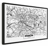 Artgeist Paveikslas - City Plan: Krakow (1 Part) Wide