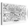 Artgeist Paveikslas - City Plan: Krakow (1 Part) Wide