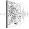 Artgeist Paveikslas - City Plan: Lodz (1 Part) Vertical