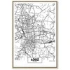Artgeist Paveikslas - City Plan: Lodz (1 Part) Vertical