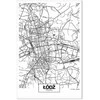 Artgeist Paveikslas - City Plan: Lodz (1 Part) Vertical