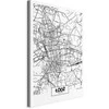 Artgeist Paveikslas - City Plan: Lodz (1 Part) Vertical