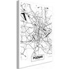 Artgeist Paveikslas - City Plan: Poznan (1 Part) Vertical