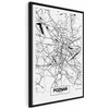 Artgeist Paveikslas - City Plan: Poznan (1 Part) Vertical