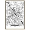 Artgeist Paveikslas - City Plan: Warszawa (1 Part) Vertical