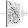 Artgeist Paveikslas - City Plan: Warszawa (1 Part) Vertical