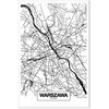 Artgeist Paveikslas - City Plan: Warszawa (1 Part) Vertical