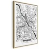 Artgeist Paveikslas - City Plan: Warszawa (1 Part) Vertical