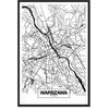 Artgeist Paveikslas - City Plan: Warszawa (1 Part) Vertical
