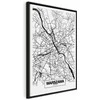 Artgeist Paveikslas - City Plan: Warszawa (1 Part) Vertical