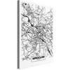 Artgeist Paveikslas - City Plan: Wroclaw (1 Part) Vertical