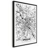 Artgeist Paveikslas - City Plan: Wroclaw (1 Part) Vertical