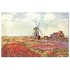 Paveikslas - Claude Monet – Tulip Fields with Windmill