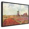 Paveikslas - Claude Monet – Tulip Fields with Windmill
