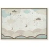 Artgeist Paveikslas - Cloudy Night Sky - Moons in Brown and rusvai gelsvas Hues Among Clouds and Numerous Little Stars on a Light Background