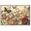 Artgeist Paveikslas - Colourful tulips on a cream background