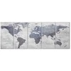 Artgeist Paveikslas - Concrete World Map (5 Parts) Narrow