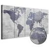Artgeist Paveikslas - Concrete World Map (5 Parts) Narrow