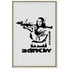 Artgeist Paveikslas - Contrast Duel (1-part) - Banksy on Mural with Mona Lisa