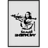 Artgeist Paveikslas - Contrast Duel (1-part) - Banksy on Mural with Mona Lisa