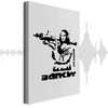 Artgeist Paveikslas - Contrast Duel (1-part) - Banksy on Mural with Mona Lisa