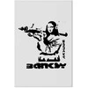Artgeist Paveikslas - Contrast Duel (1-part) - Banksy on Mural with Mona Lisa