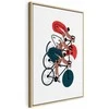 Artgeist Paveikslas - Cycling Race. Competitors on a Light Background - Illustration