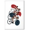 Artgeist Paveikslas - Cycling Race. Competitors on a Light Background - Illustration