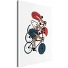 Artgeist Paveikslas - Cycling Race. Competitors on a Light Background - Illustration