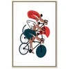 Artgeist Paveikslas - Cycling Race. Competitors on a Light Background - Illustration