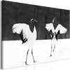 Artgeist Paveikslas - Dancing Cranes (1 Part) Wide