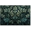 Artgeist Paveikslas - Dark Žalias Victorian Leaves: Botanical Carved Composition