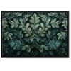 Artgeist Paveikslas - Dark Žalias Victorian Leaves: Botanical Carved Composition