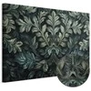 Artgeist Paveikslas - Dark Žalias Victorian Leaves: Botanical Carved Composition