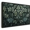 Artgeist Paveikslas - Dark Žalias Victorian Leaves: Botanical Carved Composition