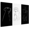 Artgeist Paveikslas - Domestic Animals (3 Parts)