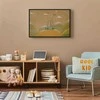 Artgeist Paveikslas - Dreamy Traveler - A Cheerful Giraffe Driving a Car on a Sunny Day