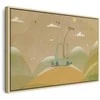Artgeist Paveikslas - Dreamy Traveler - A Cheerful Giraffe Driving a Car on a Sunny Day