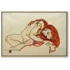 Artgeist Paveikslas - Egon Schiele – Crouched Girl With Bowed Head