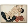 Artgeist Paveikslas - Egon Schiele – Liegender Akt mit gelbem Handtuch