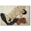 Artgeist Paveikslas - Egon Schiele – Liegender Akt mit gelbem Handtuch