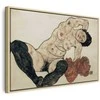 Artgeist Paveikslas - Egon Schiele – Liegender Akt mit gelbem Handtuch
