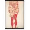 Artgeist Paveikslas - Egon Schiele – Standing Woman in Raudona