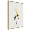 Artgeist Paveikslas - Eiffel Tower - Colorful Graphics - Abstraction