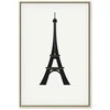 Artgeist Paveikslas - Eiffel Tower Simple Graphics in Juodas and Baltas